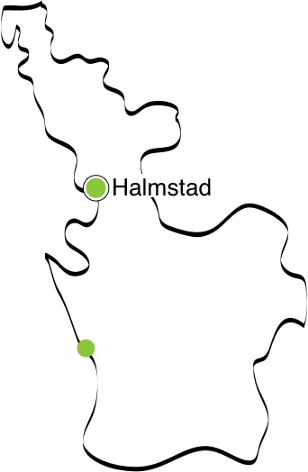 Karta över sydvästra sverige